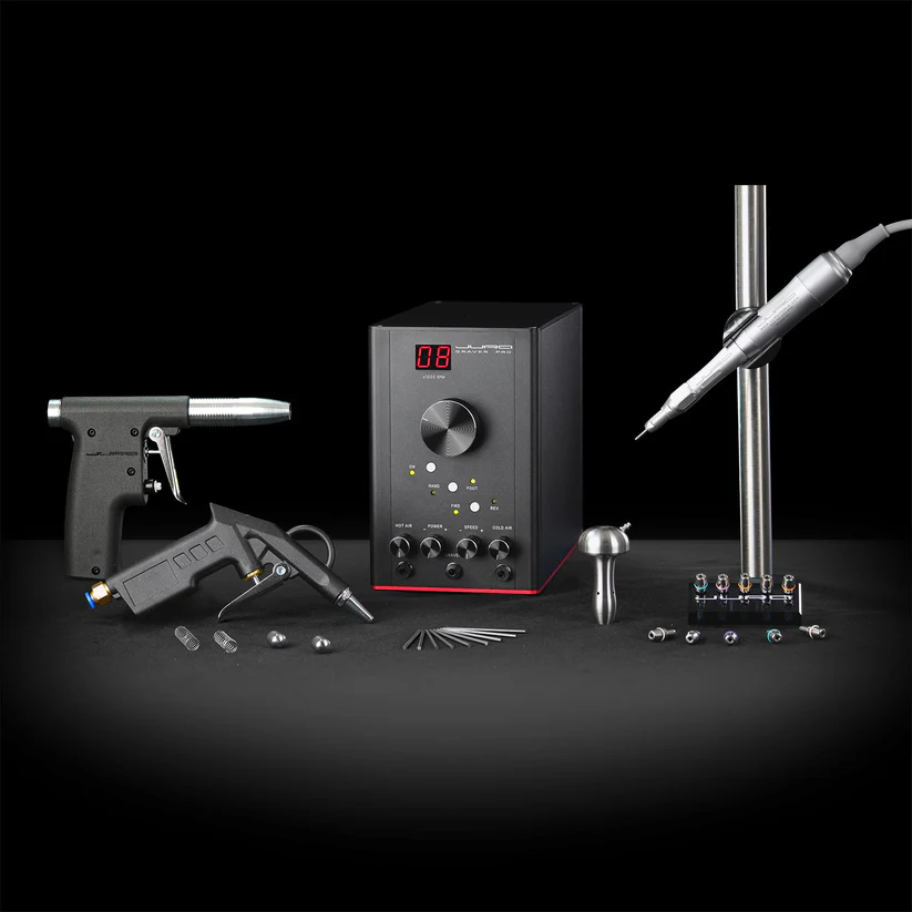 [856-9806] JURA Graver PRO with GRS® Compatible and Slim Fit Handpieces and 2 Air Blowers
