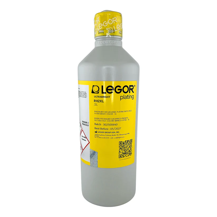 Legor® XL White Rhodium Bath 2 Grams - RH2XL - 1 Liter