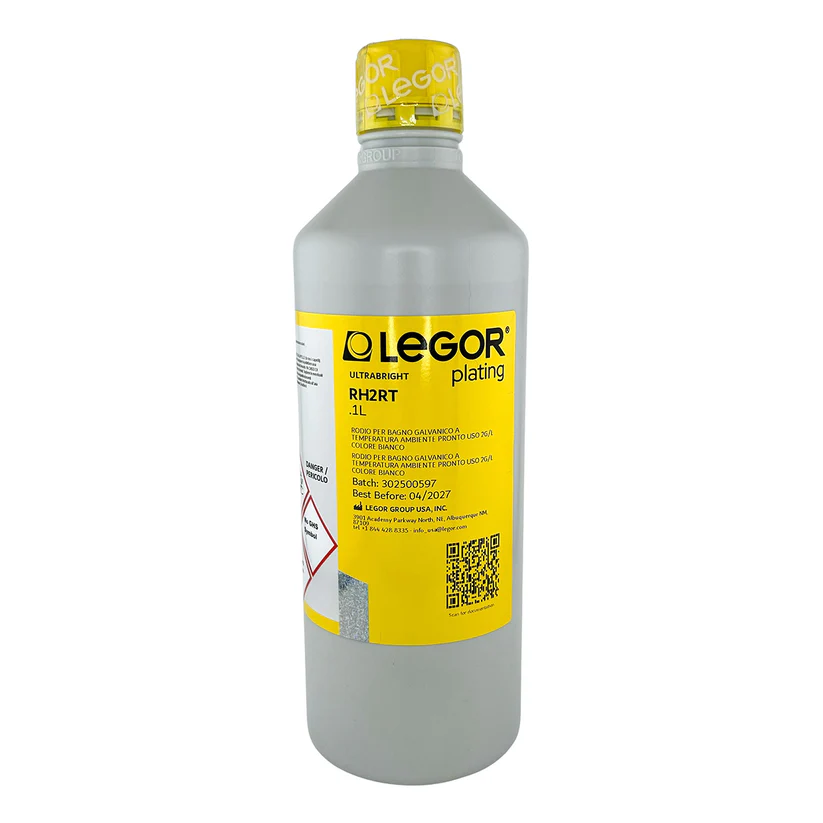 Legor® RT White Rhodium Bath 2 Grams - RH2RT - 1 Liter