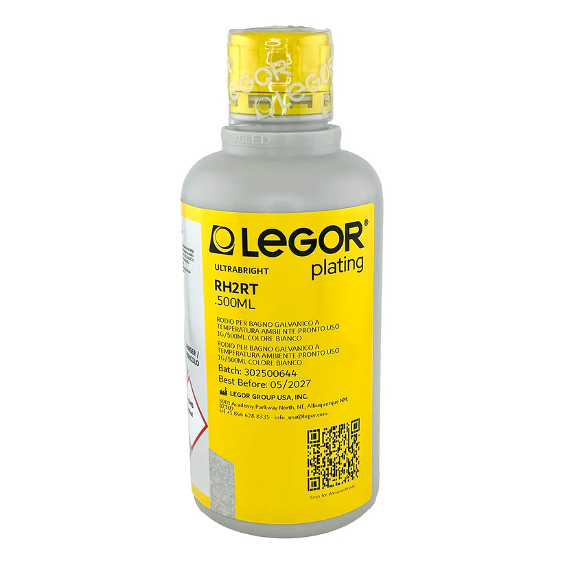 [210-0801] Legor® RT White Rhodium Bath 1 Gram - RH2RT – 500ml