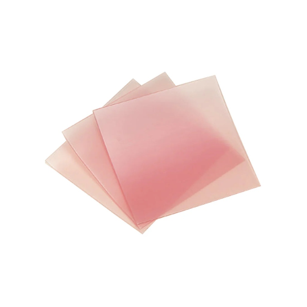 [407-21497] Sheet Wax, Pink/Soft 4" X 4" (24 Gauge)