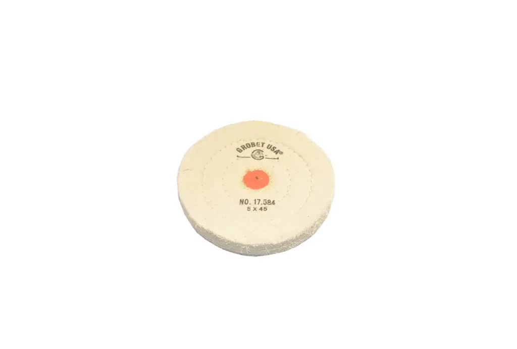 [407-17584] Grobet USA® Regular Muslin Buff, 5″ x 45 Ply