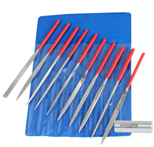 [240-2506] Economy Diamond Needle File Set (4")