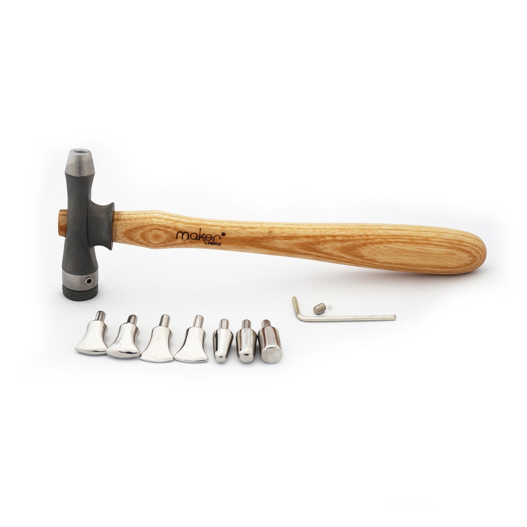 [821-7207] FRETZ MKR-7-7 MAKER Nylon End and 7 Metal Inserts Hammer