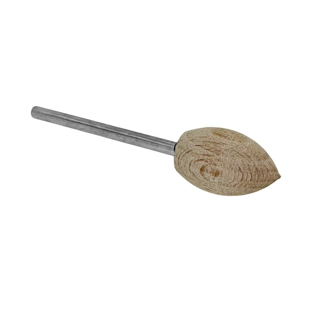[825-0634] Soft Wood Bobs 1/2" x 3/4" Flame (Pkg of 10)