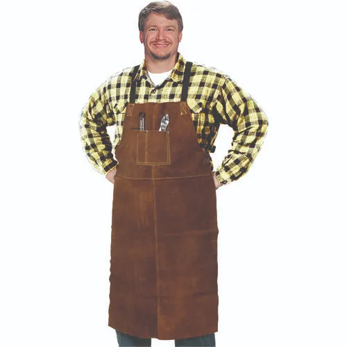[827-1507] Bib Apron, Sueded Leather 36" x 24"