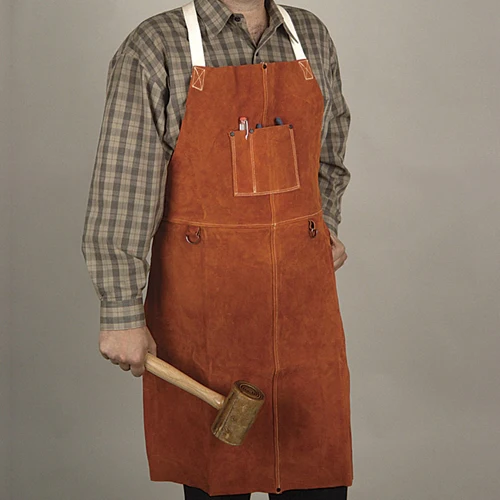 [827-1507] Bib Apron, Sueded Leather 36" x 24"