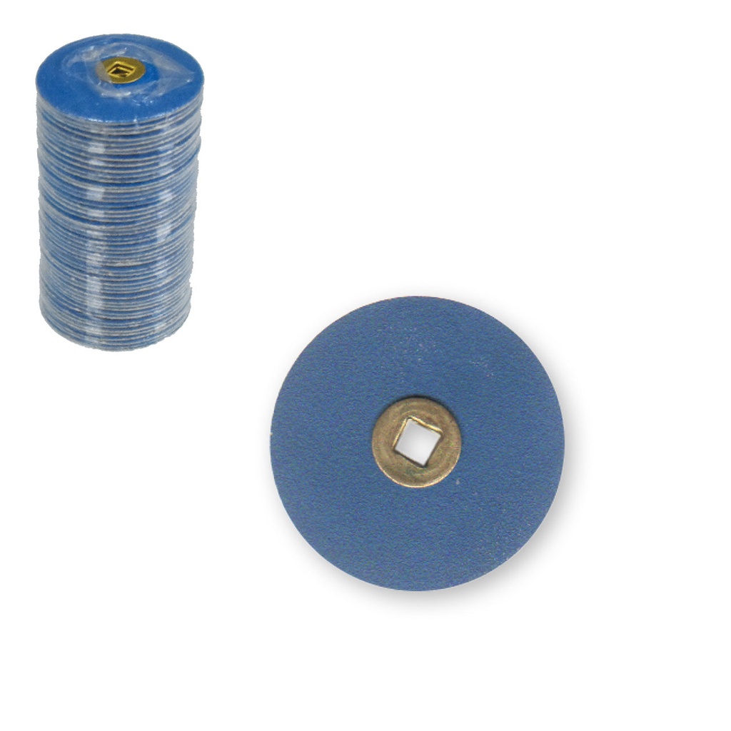 Snap-on Blue Zirconia Discs - Fine, 7/8" (50)