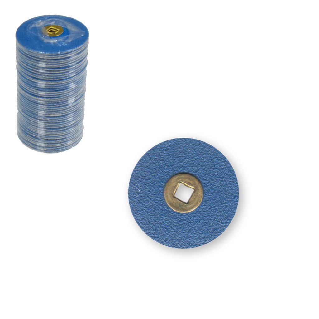 [845-2740] Snap-on Blue Zirconia Discs - Coarse, 3/4" (50)