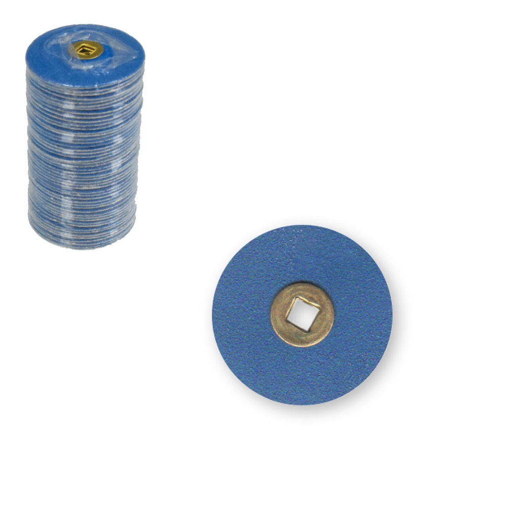 Snap-on Blue Zirconia Discs - Medium, 3/4" (50)