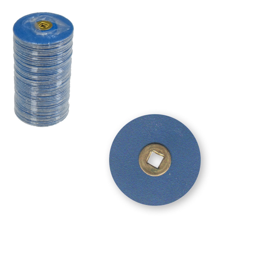 [845-2754] Snap-on Blue Zirconia Discs - Fine, 5/8" (50)