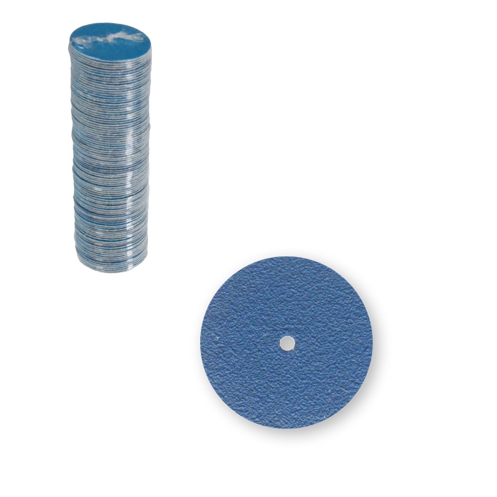 Pin Hole Blue Zirconia Discs - Coarse, 5/8" (100)