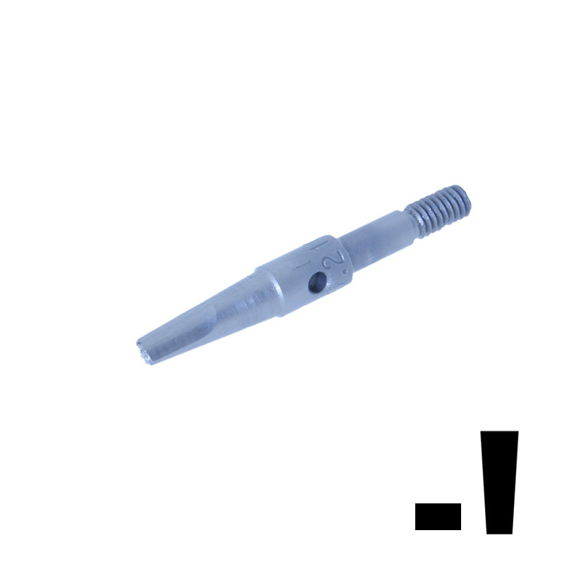 [850-3725] Badeco Swiss Hammer Handpiece - 1x2mm Flat Smooth Tip