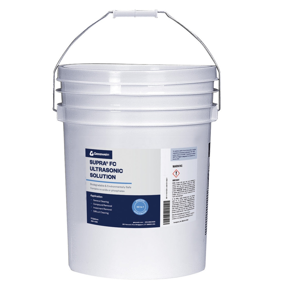 [851-5382] SUPRA® FC Ultrasonic Solution - 5 Gallon Pail