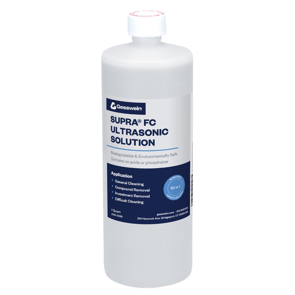 [851-5384] SUPRA® FC Ultrasonic Solution - 1 Gallon Bottle