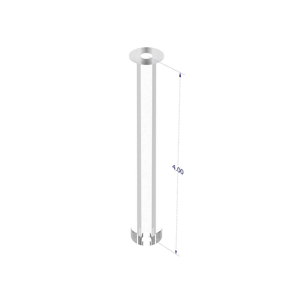 [853-1025] Repl. Glass Gauge 5/8"x4" for Auto 6 Reimers Steamer