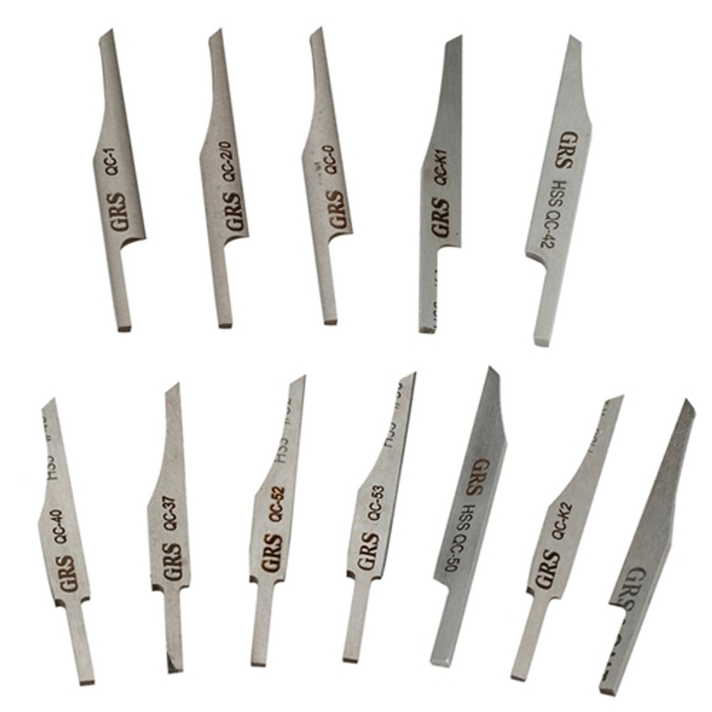 [855-9967] GRS® QC HSS Graver Set for Stone Setters