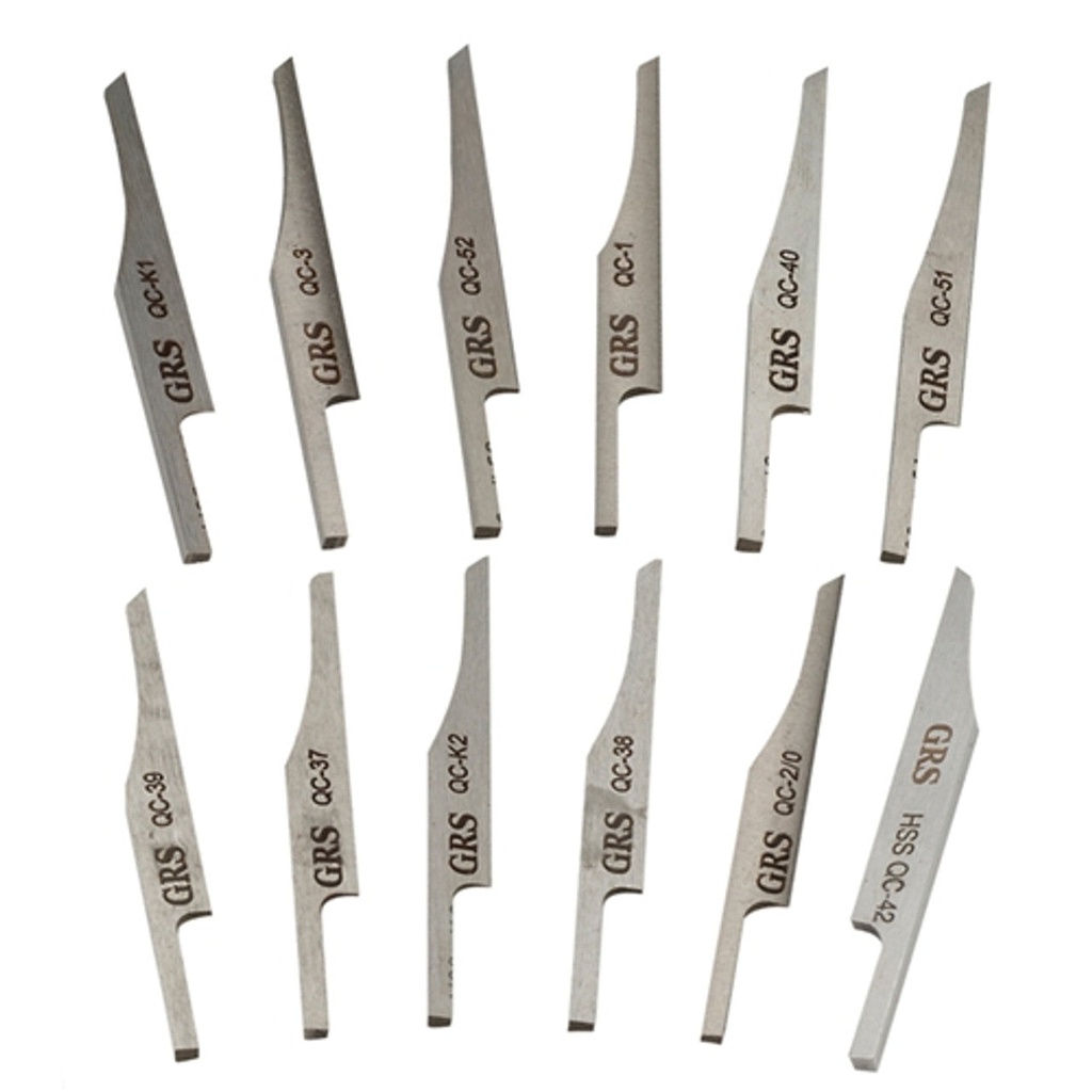 [855-9968] GRS® QC HSS Graver Set for Engravers