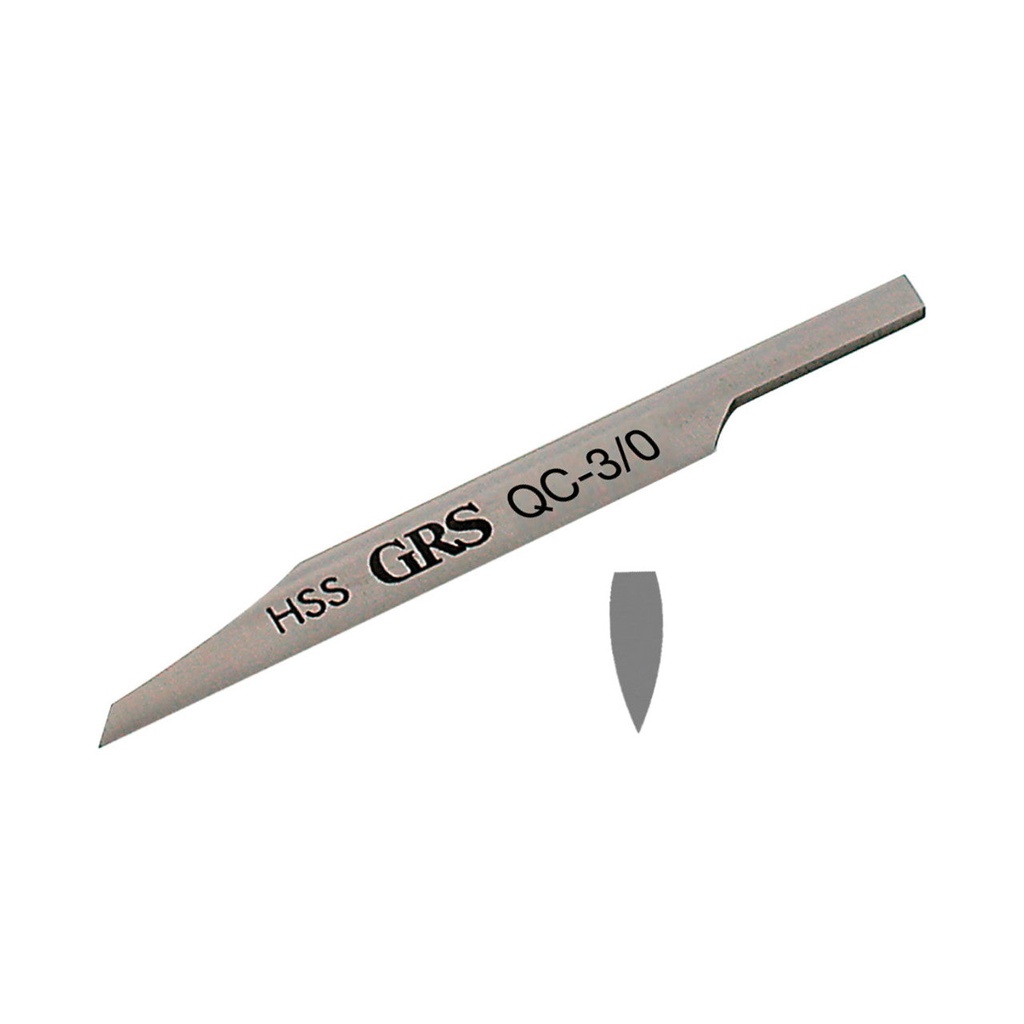 [855-9996] GRS® QC Gravers - Point Onglette, #3/0